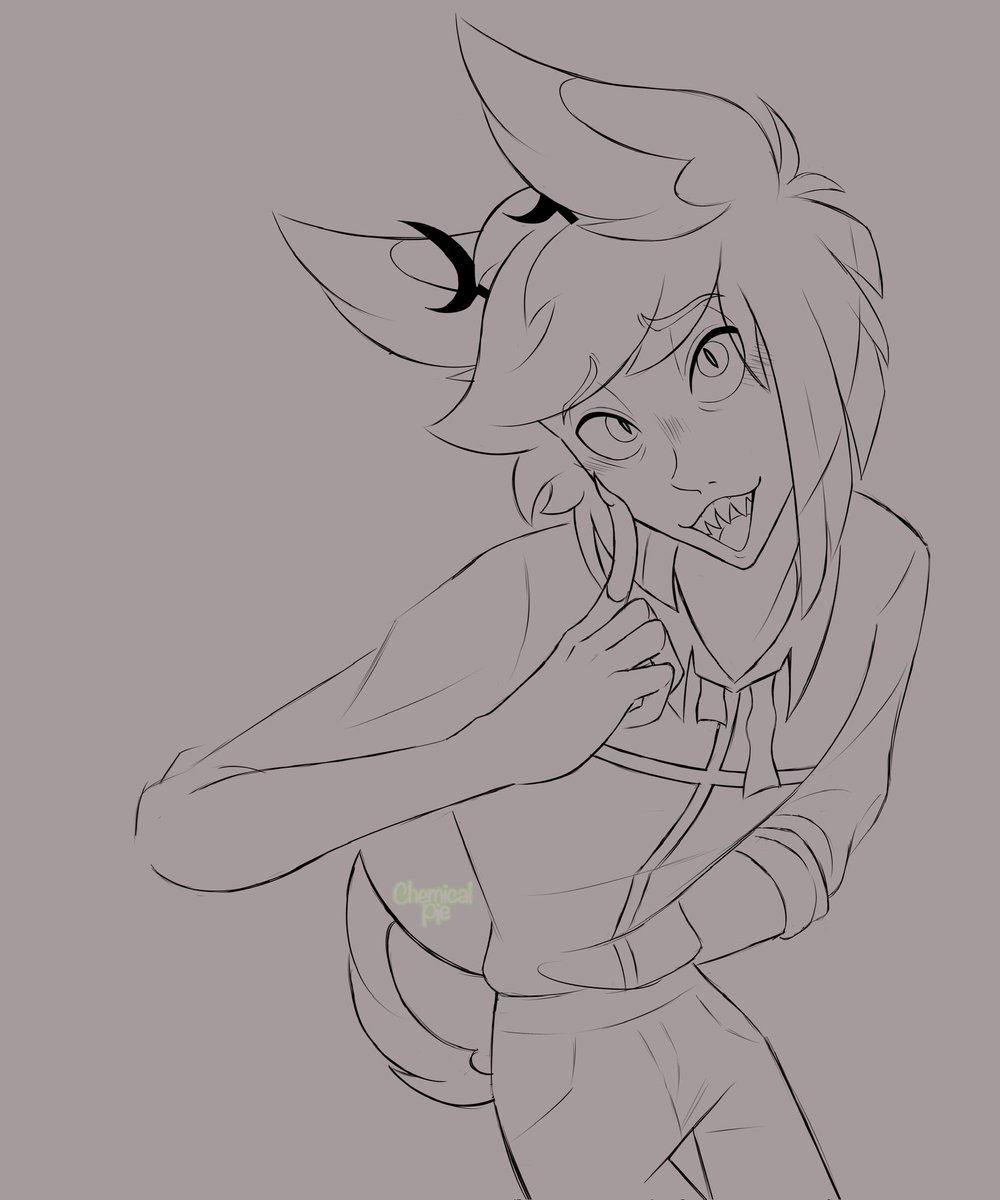 ChemiCreamPie's tweet photo. Abandoning this because I’m tired 
#HazbinHotelAlastor https://t.co/vllSH88ZuN