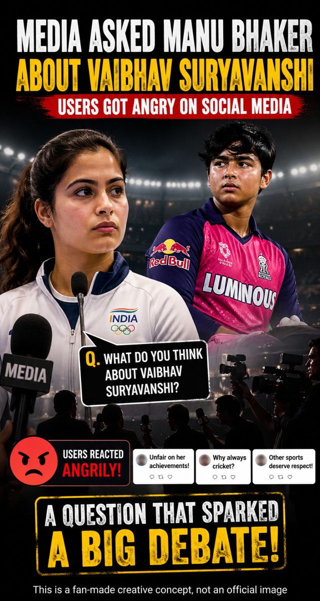 CrackBust's tweet image. When the Question Misses the Point: Manu Bhaker, Cricket Obsession, and a Moment That Sparked a Debate

#ManuBhaker #IndianSports #CricketCulture #SportsMedia #OlympicsIndia
