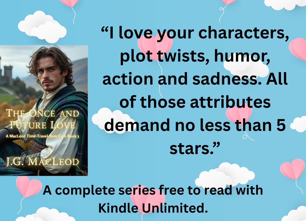 jgmacleodauthor's tweet image. The Once and Future Love is an Amazon Bestseller. Check out this romantic comedy adventure this spring.
amazon.com/dp/B0CSXGFLSH#…

#BookTok #Series #Romance #LoveStory #Love #BookBoost #bookaddict #WednesdayVibes
