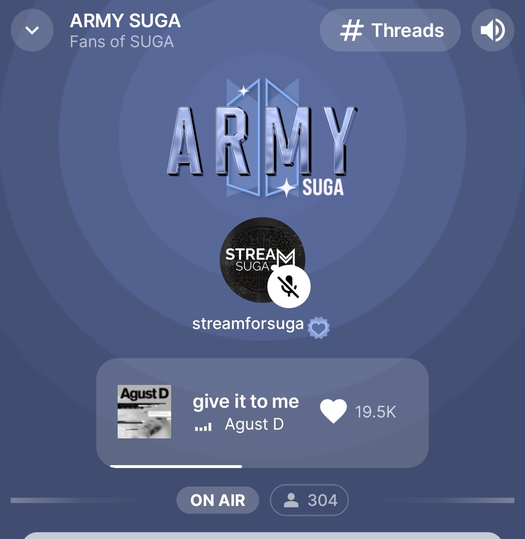 _streamforsuga's tweet photo. 👑 AGUST D BILLIONS CLUB 👑
We’re LIVE now on Stationhead! 🔥
Come join us and keep the streams going strong for Yoongi! 💖
🔗 https://t.co/595CyghQoU
🎯 Road to 1 BILLION for HAEGEUM
AGUST D BILLIONS CLUB
#HaegeumTo1Billion #StreamForYoongi https://t.co/jCc4EIXVcO