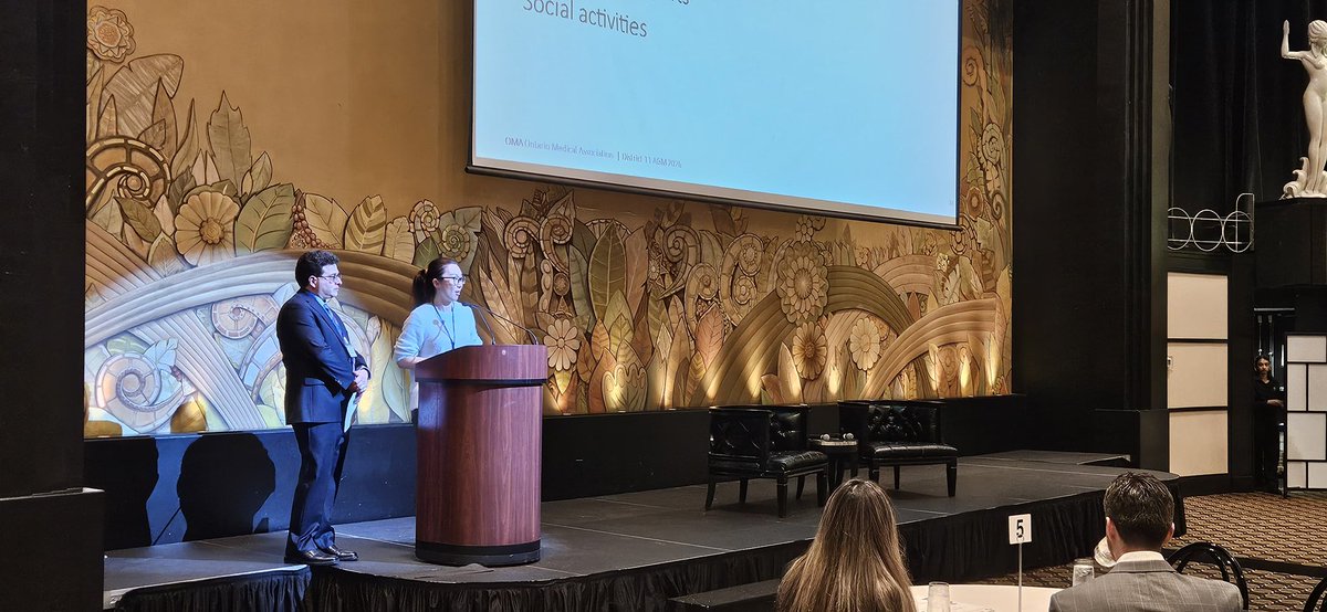 TorontosDoctors's tweet photo. Tonight District 11 of @OntariosDoctors held its AGM at the Eglinton Grand

Thank you to OMA President @Health_Ontario_ and CEO @kmoranONT for answering our questions

@NightShiftMD gave a fascinating talk about the state of #EmergencyMedicine and Healthcare in Canada https://t.co/xmjHPcZ6Pi