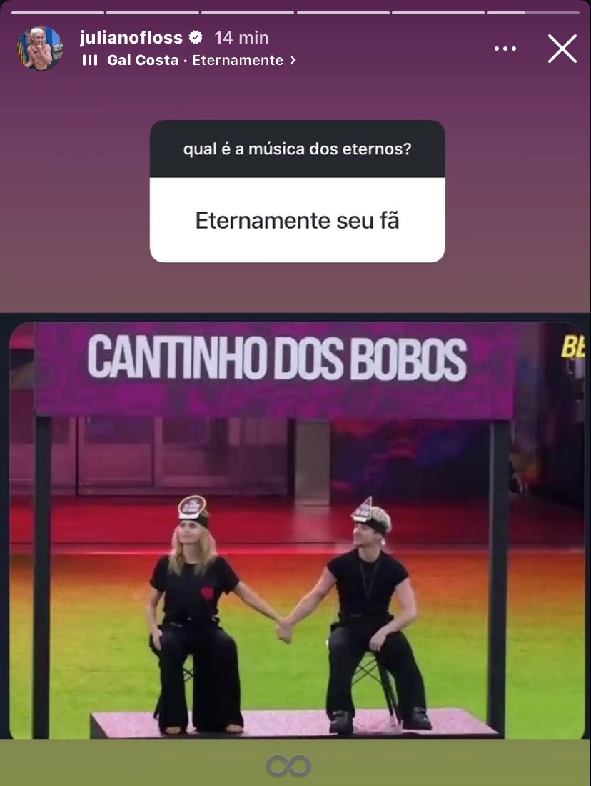 uai os eternos virou agora ele e a ana?