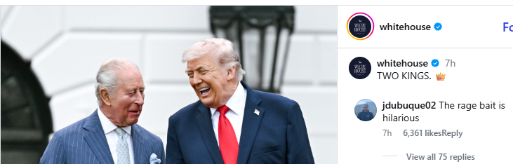 TraceBobMAGA's tweet photo. LOVE THIS! THE LEFT IS LOSING THERE MINDS! #TWOKINGS #TRUMP https://t.co/gGzs8Vtj9W