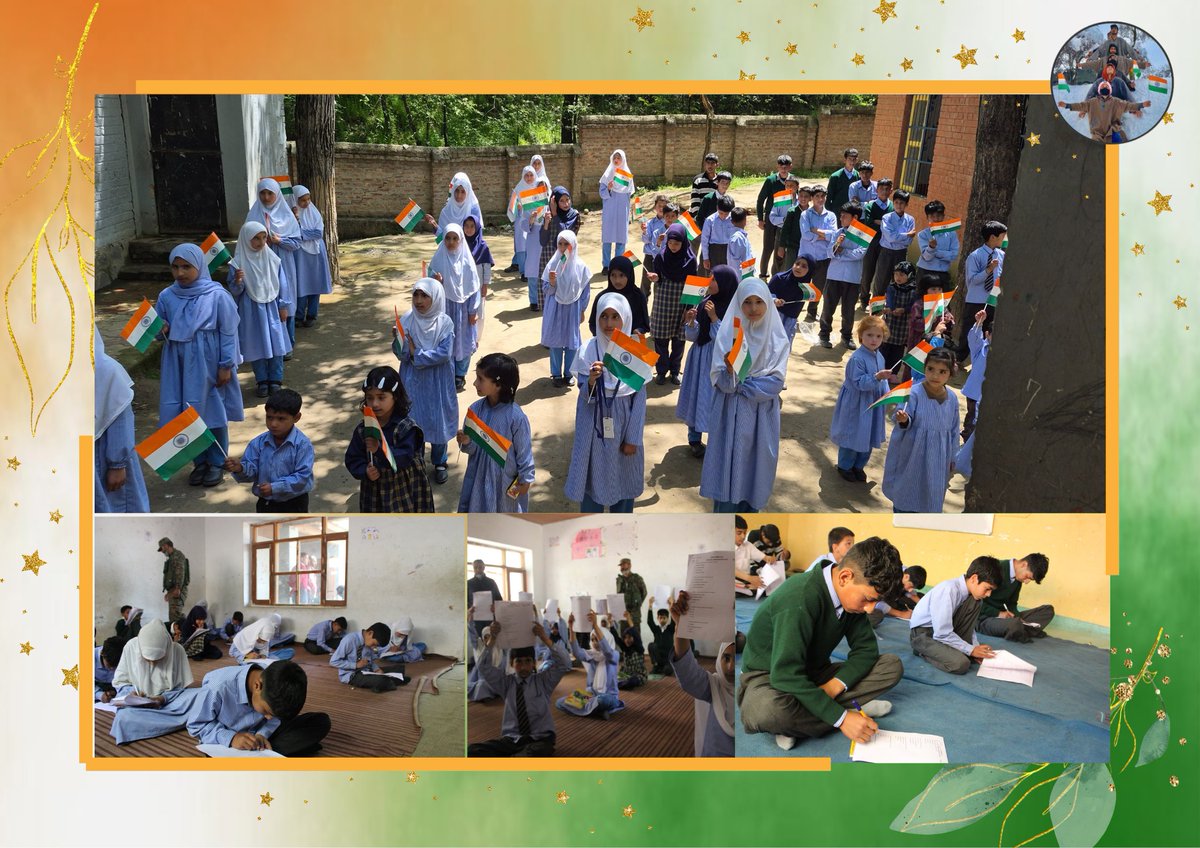 Young minds, strong nation.

The Indian Army hosts “My India, My Pride” Quiz in Budgam—students showcase knowledge &amp; patriotic spirit.

Building bonds, inspiring youth and strengthening army-community unity in Kashmir.

#IndianArmy #Kashmir #OpBuniyad #NationFirst #nolimit