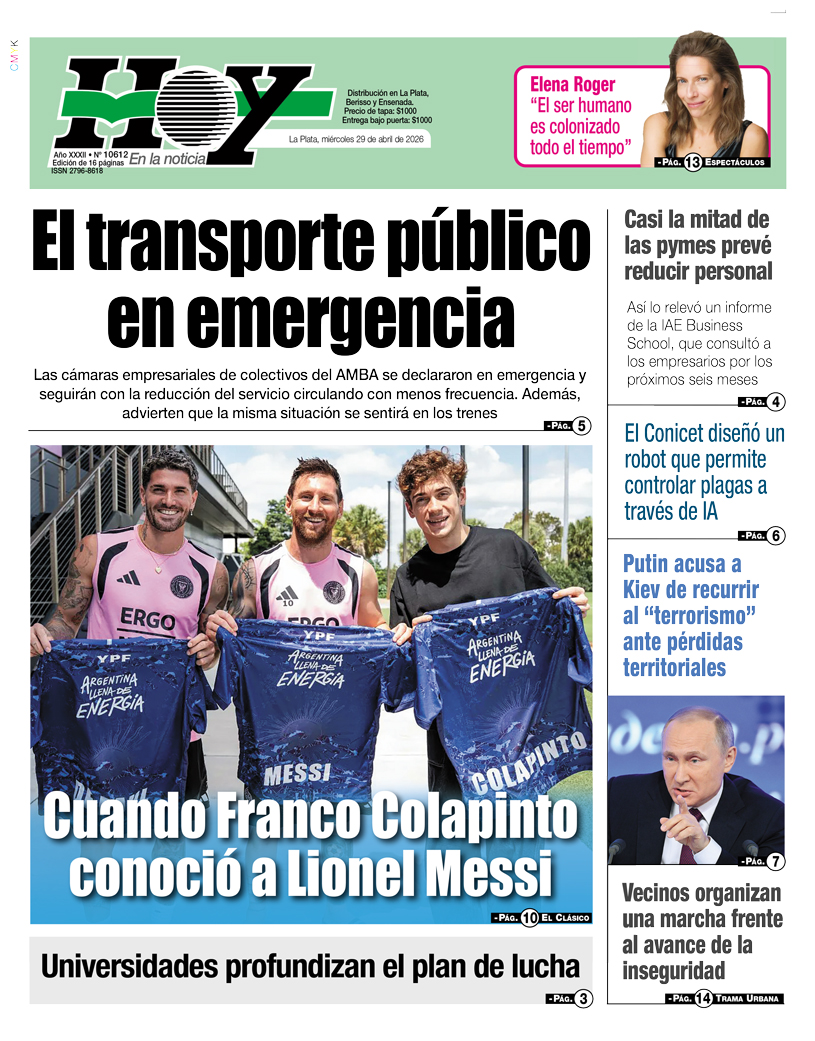 diariohoynet's tweet image. 🇦🇷🗞️☀️ #LaPlata | #TodoLoDemásEsVerso | DiarioHoy.net | #HOYenLaNoticia
▶️📷✅La tapa del Diario #HOY de #LaPlata del 
#MIERCOLES 29 DE ABRIL DE 2026
📢 #VersiónPDF
 …oynet.nyc3.cdn.digitaloceanspaces.com/adjuntos/archi…
📢#VersiónInteractiva 
diariohoy.net/_post/interact…