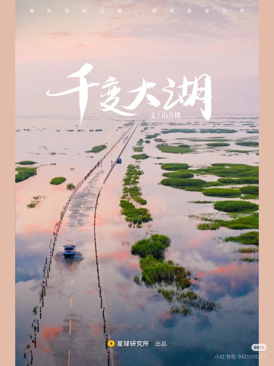 flycate6's tweet photo. 鄱阳湖上的最美水上公路
#江西风景独好 https://t.co/EKECs52l14
