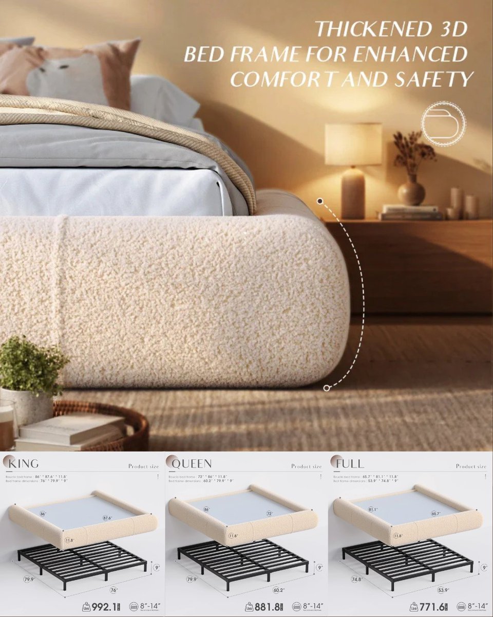 snhomee's tweet image. Rental bedrooms and kids’ rooms, listen up.
No more sharp edges
No box spring 
👉✨
snhomee.com/products/full-…
.
.
#flashsale #memberday #sleep #bed #bedroom #bedframe #bedroomideas #interiordesign #hygge #ModernFurniture #HomeDecorGoals #furniture #furnituretrends #snhomee