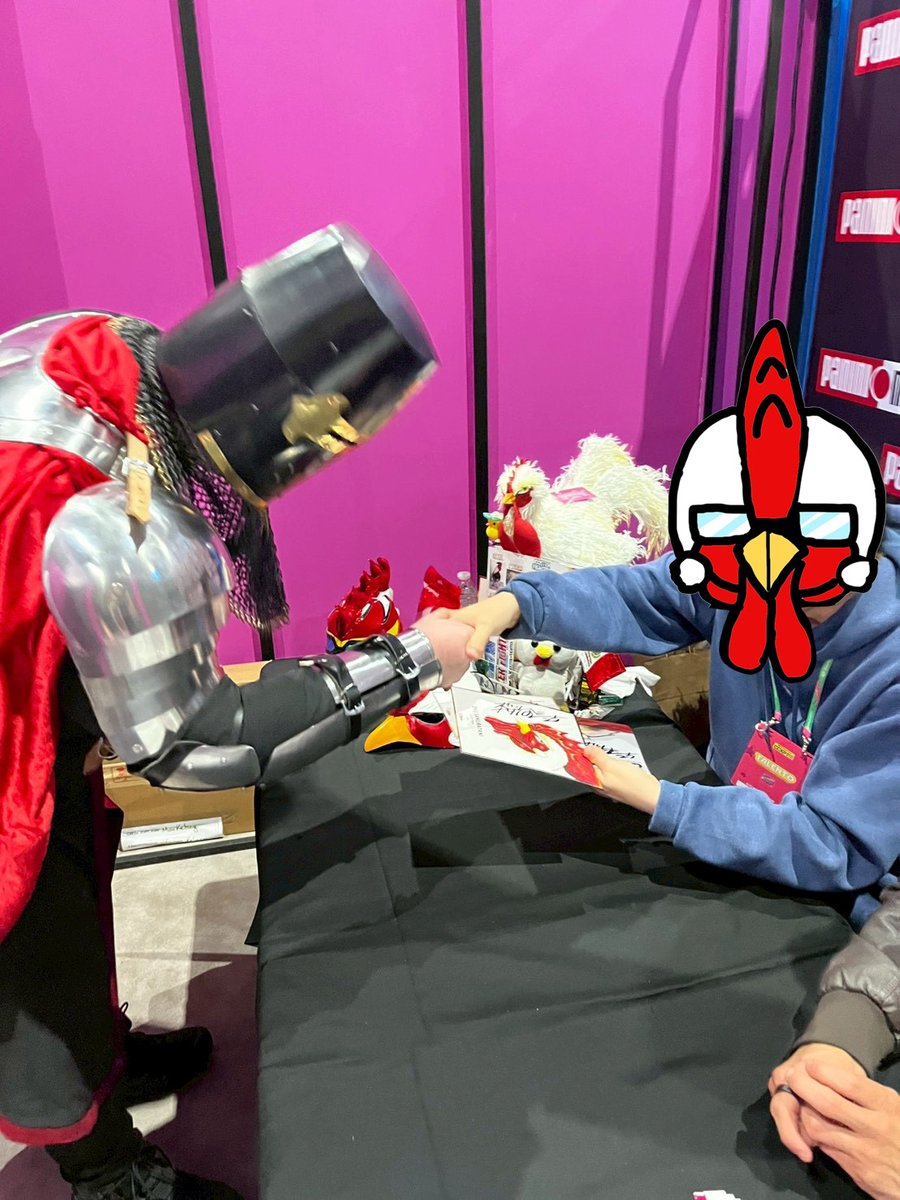 shu_sakuratani's tweet photo. ラテンアメリカ最大級のイベント『CCXPメキシコ』に参加させてもらい、無事に終了しました！
たくさんのファンの皆さんに直接お会いできて、本当に嬉しかったです✨
最高の思い出になりました！🐓
ありがとうございました✨🇲🇽
@CCXPMexico
#ニワトリファイター
#roosterfighter https://t.co/tK0KNWs7kZ