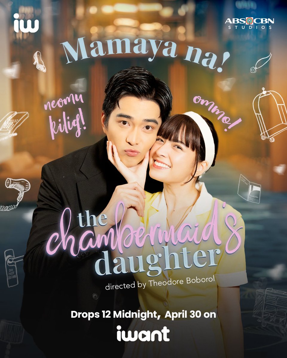 Ang neomu sa kilig at MAID for the delulus mapapanood mo na! 👩🏻‍❤️‍👨🏻🧹🫧

#TheChambermaidsDaughter MAMAYA NA--12 MIDNIGHT on iWant!

Subscribe to Watch ALL EPISODES via iwant.ph

#TCDoniWant #iWant #microdrama <a href="/BGYO_Gelo/">Gelo Rivera</a> <a href="/alexailacad/">Alexa Ilacad ☾</a> <a href="/TheodoreBoborol/">Theodore Boborol</a>