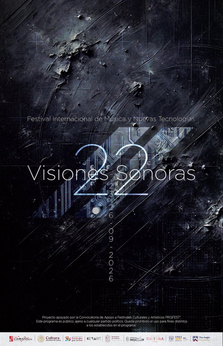 CMMASorg's tweet photo. 📢 ¡Atención creadores! Ya está abierta la convocatoria para el Festival Visiones Sonoras 22 de @CMMASorg

Consulta las bases y postula tu proyecto aquí: https://t.co/ISPFFYuCSo

#VisionesSonoras #ArteSonoro #Convocatoria https://t.co/RcbQcYJoZQ