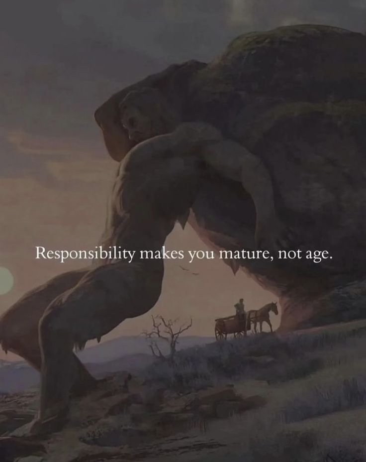 Shra1Dr's tweet image. Responsibility builds you.

Age doesn’t define maturity —
the weight you carry and how you handle it does.

When you stop blaming and start owning,
your life changes direction.

Step up. Stay accountable. Grow stronger. 🔥

#Responsibility #Maturity #Mindset #SelfGrowth