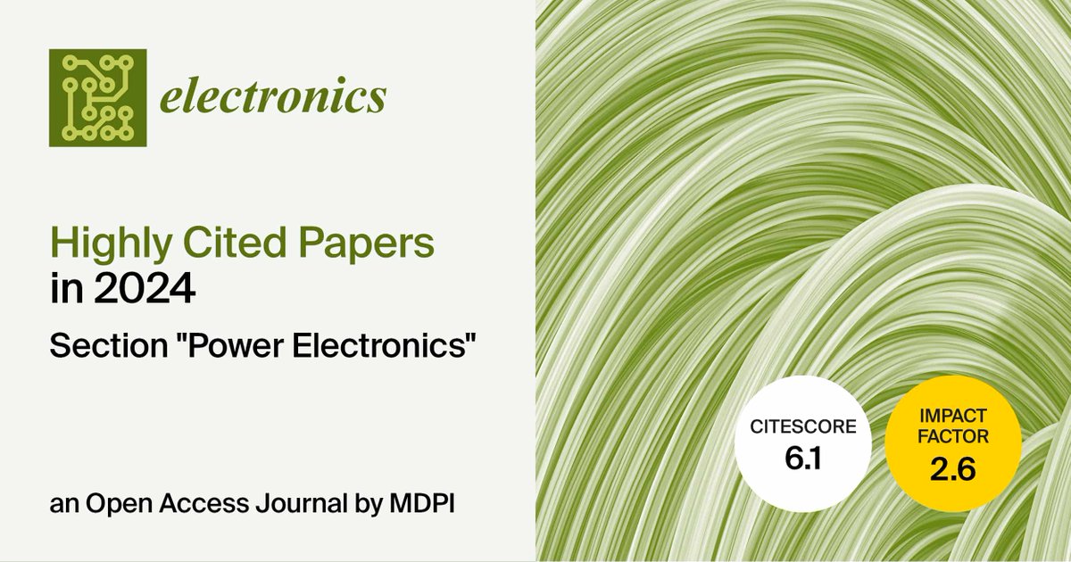 Electronics MDPI tweet media