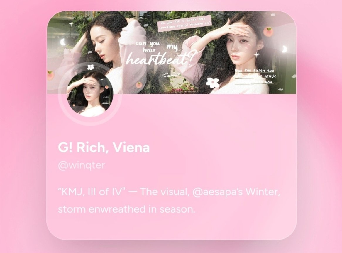 G! Rich, Viena tweet media