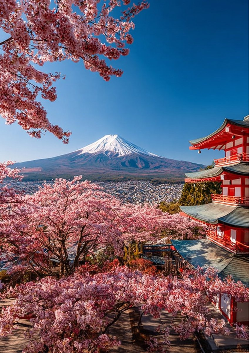 SacredInkJapan's tweet photo. 🌸 Mount Fuji &amp; Cherry Blossoms — Sacred Landscape of Japan

Japanese landscape art designed by an ordained Shingon priest from Mt. Koya 🏔️
Blessed with mindfulness and prayer.

🛒 https://t.co/Wi26E0npKq

#JapaneseArt #MountFuji #ZenDecor https://t.co/sfPHTd6WcH