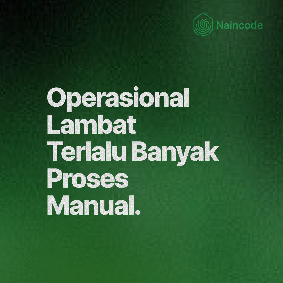 naincode's tweet image. Upgrade sistem sekarang sebelum bisnis kamu yang tertinggal.

#Naincode #DigitalTransformation #BusinessSystem #ScaleYourBusiness