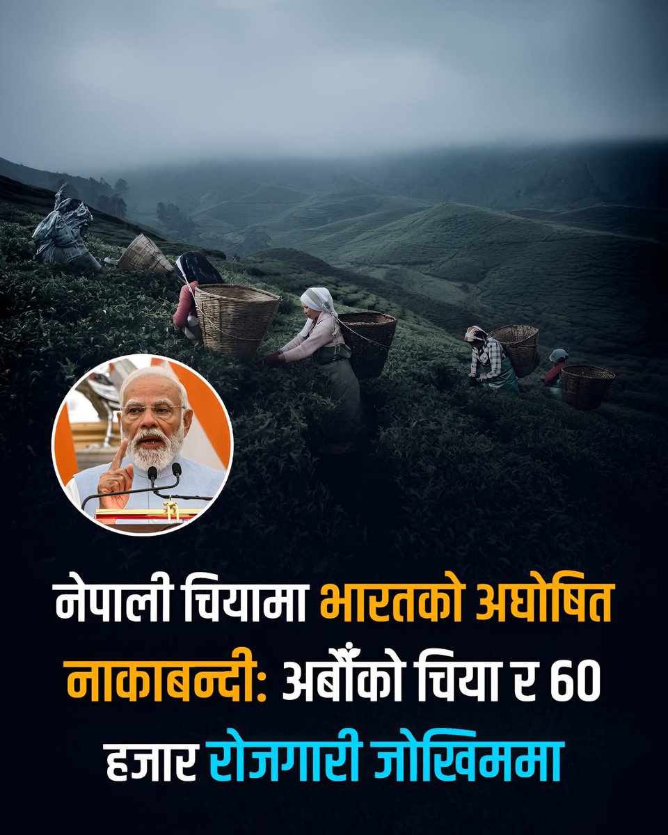 नेपाली चिया उद्योग गम्भीर संकटको संघारमा पुगेको छ। छिमेकी मुलुक भारतले आगामी मे १ देखि लागू हुने गरी चिया आयातमा कडा नियम ल्याएपछि नेपालबाट हुने चिया निर्यात प्रत्यक्ष रूपमा प्रभावित हुने देखिएको छ। व्यवसायीहरूले यसलाई “अघोषित नाकाबन्दी”को संज्ञा दिएका छन्।

नयाँ व्यवस्थाअनुसार