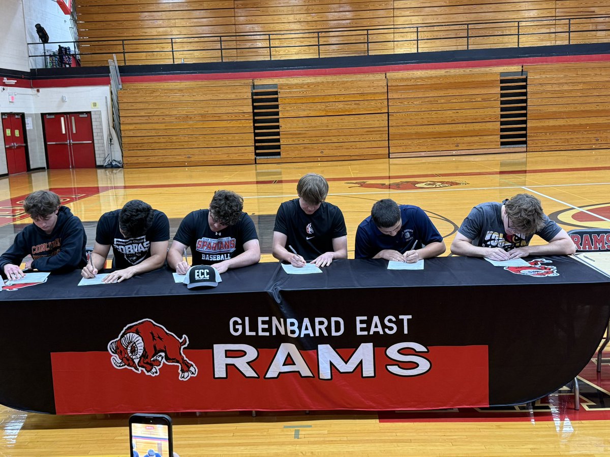 gbebaseball's tweet photo. Congrats to our class of 2026 baseball college commits: Nile Anderson @CoeBaseball, Thomas Lynch @Carthage_BASE, Josh Ziemer @ElgCCBaseball1, Lucas Calderin @Cobra_Baseball, Collin LaCount @CUCbaseball, Jayden Phistry @sscbaseball1 https://t.co/jZgarBaC06