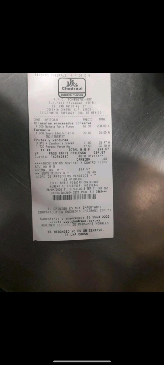 natalyacordero4's tweet photo. @RappiMexico increíble como pueden agregar 4 unidades de un producto en el que yo solo coloqué UNO, eso fue modificación del rappi qué seleccionó los productos. @Profeco revisa esto, por favor, porque estas son las respuestas que dan en soporte, sin permitirte decir nada https://t.co/Fd0bxjnlyD