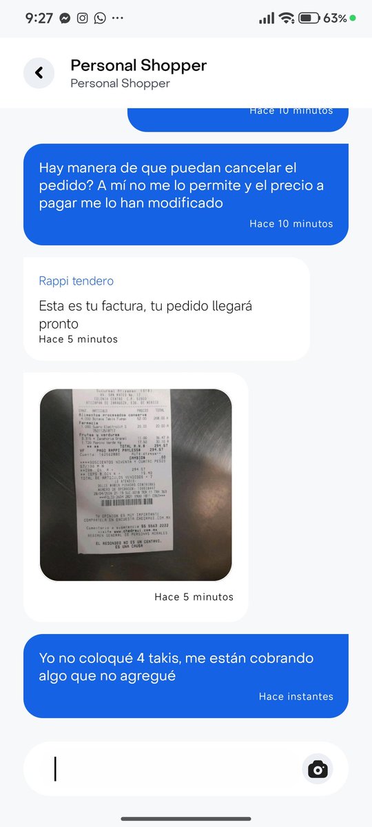 natalyacordero4's tweet photo. @RappiMexico increíble como pueden agregar 4 unidades de un producto en el que yo solo coloqué UNO, eso fue modificación del rappi qué seleccionó los productos. @Profeco revisa esto, por favor, porque estas son las respuestas que dan en soporte, sin permitirte decir nada https://t.co/Fd0bxjnlyD