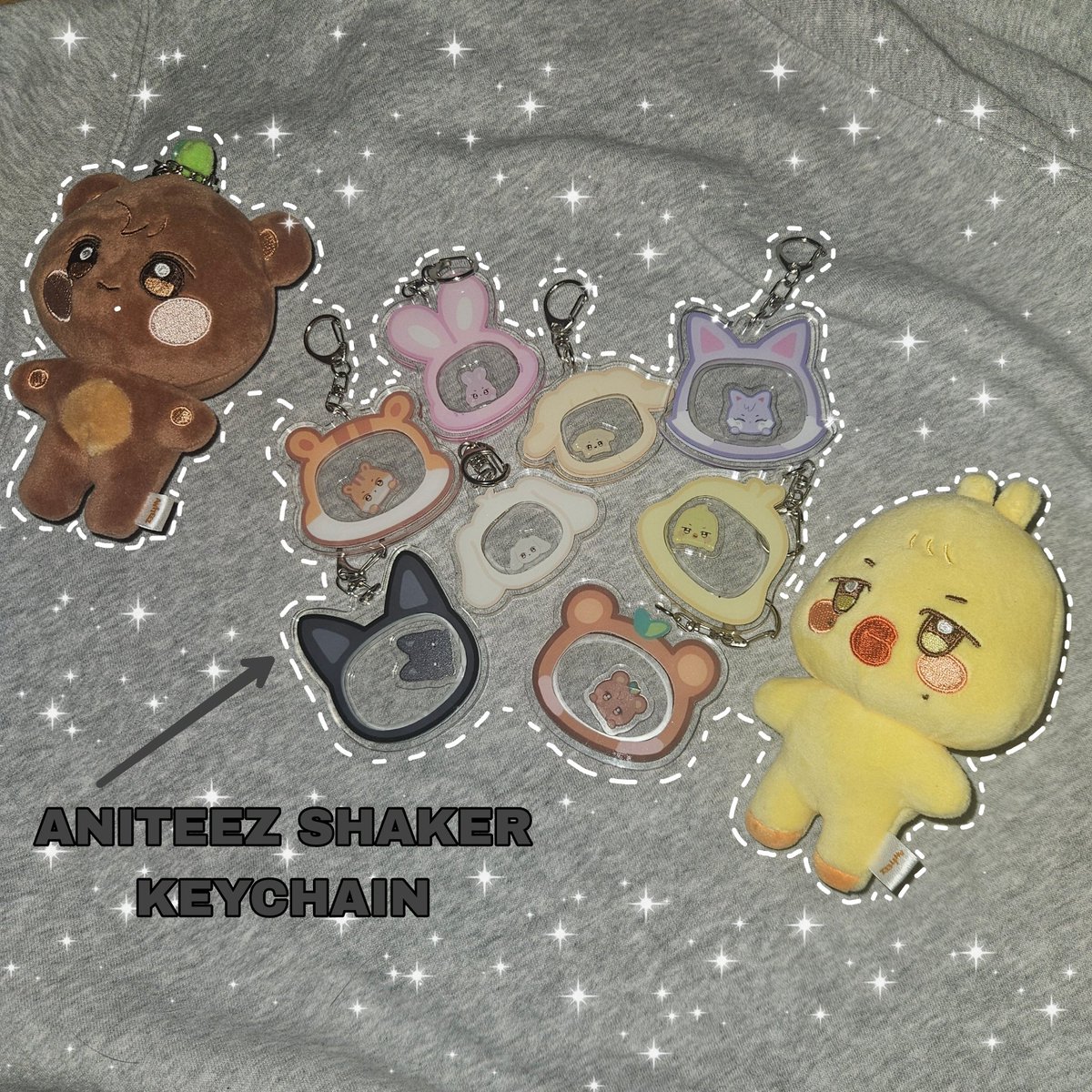 Bleeverse_'s tweet photo. I've made some aniteez shaker keychains and they're available on my Etsy @/idolstash btw🫶🏻

#ateez #smallbusiness #aniteez https://t.co/3fLpkD95BX