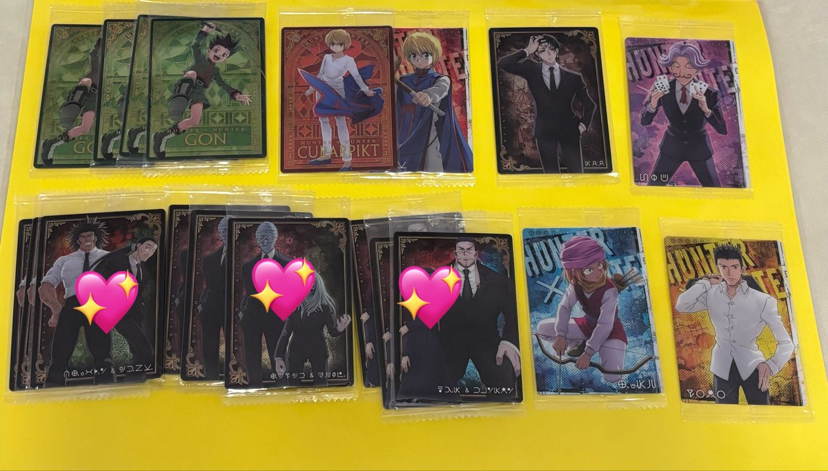 ra_ko17's tweet photo. 【交換】ハンターハンタ HUNTER×HUNTER イタジャガ 4

【譲】 画像参照（詳細ALTご覧ください）
【求】キルア、シャルナーク、ゴンキル

郵送又は都内手渡し

大変難しいとは思いますが、お心当たりのある方お気軽にお声掛けください。 https://t.co/kaO94HpF6O