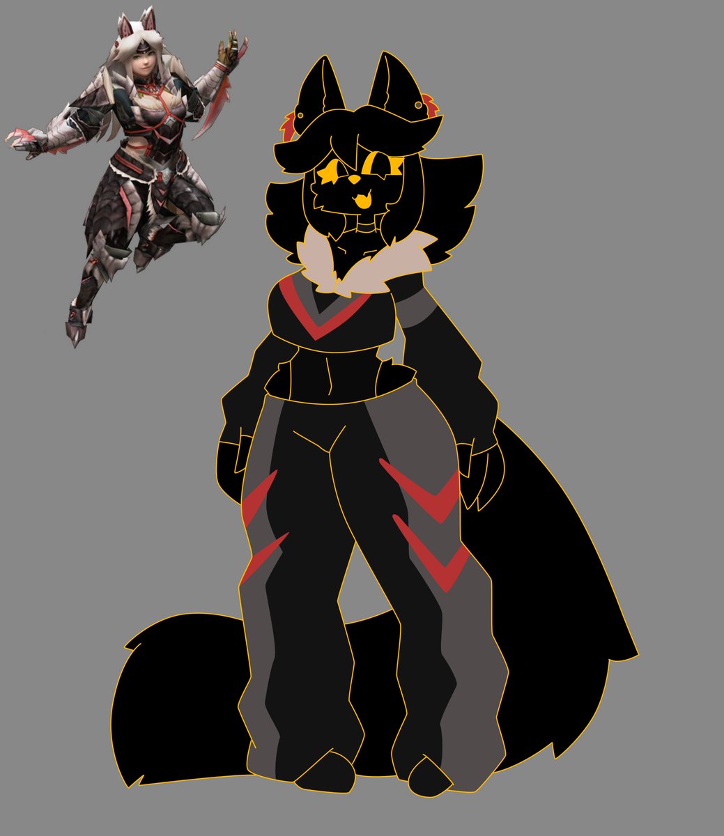 Stygian Zinogre inspired casual outfit for my gf ^^  #furry #furryart