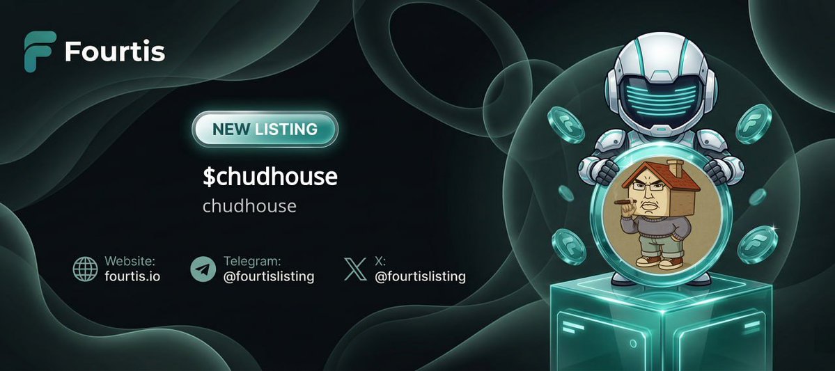 fourtislisting's tweet image. ⚡Fourtis Express Listing - chudhouse⚡
@Niners

chudhouse ( #chudhouse ) 
fourtis.io/token-details/…

CA: VNo7EjR3XVzvbjUgQrFAXNwSms34fHwHBt1Xoaopump

PRICE: $0.001561 | MC: $1,556,662

#Newlisting #Altcoin #Memecoin #FourtisNewlisting