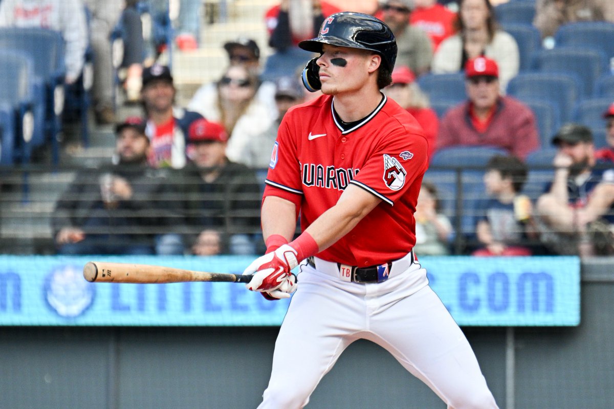 MLBPipeline's tweet image. "It's one of those moments where you kind of look back and think back to the kid version of yourself, dreaming of it. It’s special."

No. 1 pick in 2024. MLB's No. 16 prospect. Travis Bazzana is officially a big leaguer after his #Guardians debut: atmlb.com/4ecdENn