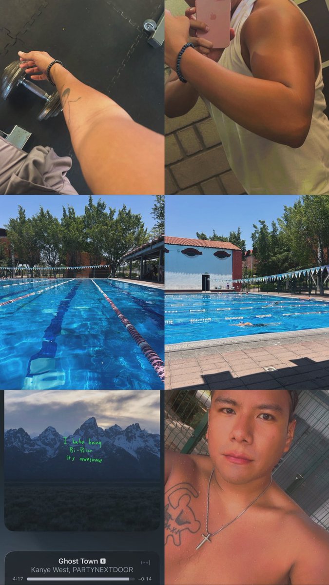 Crawffordd's tweet image. Photo Dump de hoy 

#workout #swimming #photodump