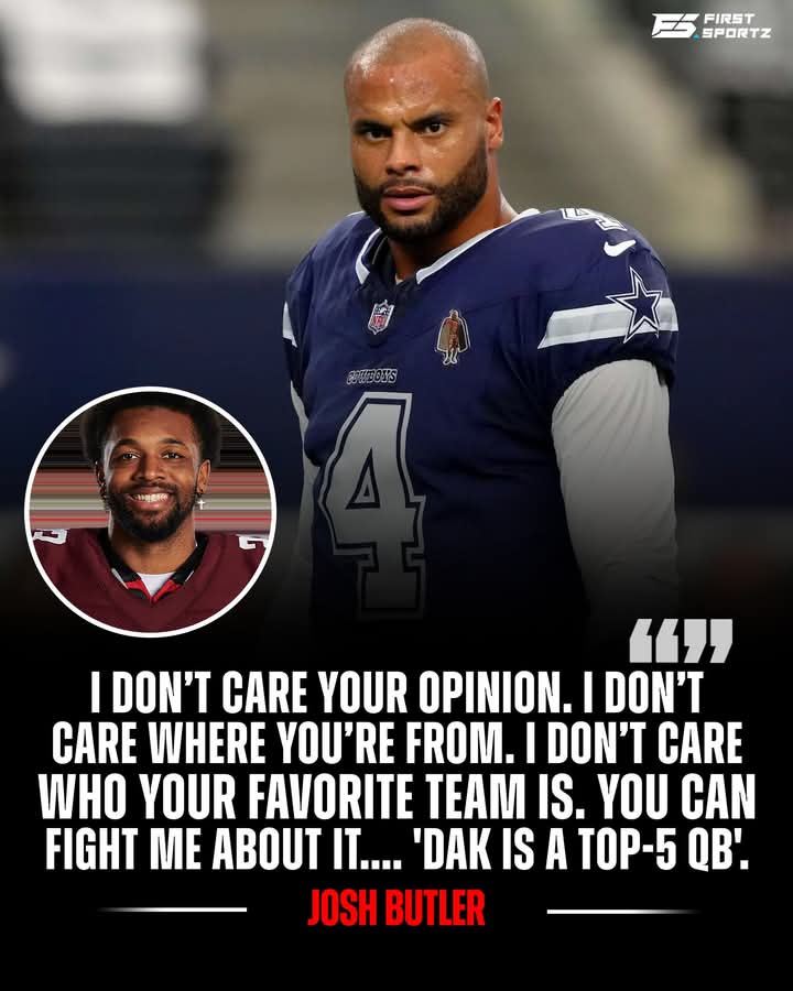 FirstSportz_NFL's tweet image. Dallas Cowboys CB Josh Butler has a message for all the fans HATING on his quarterback Dak Prescott 🔥😤

 #dallascowboys #cowboysnation #dc4l