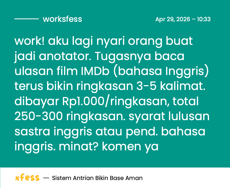 WORK tweet media