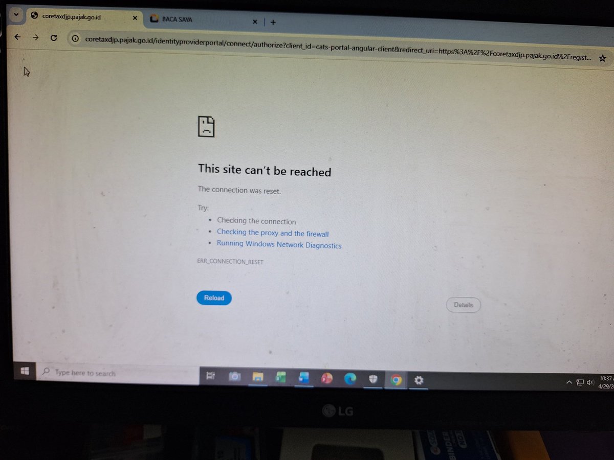 gethzhow's tweet photo. Dear @kring_pajak ada solusi selain incognito,delete browsingdata,open other browser dan coba berkala ga ? https://t.co/R3alPA4QX4