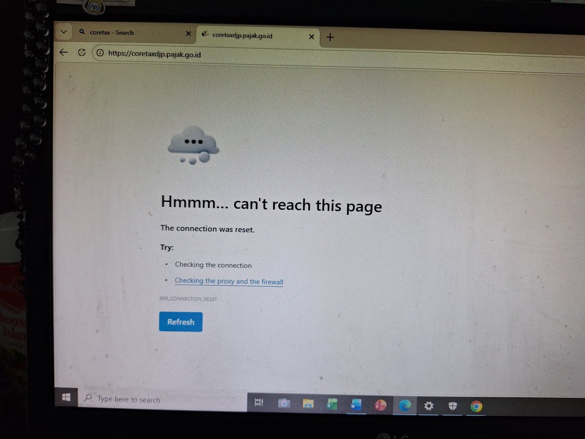 gethzhow's tweet photo. Dear @kring_pajak ada solusi selain incognito,delete browsingdata,open other browser dan coba berkala ga ? https://t.co/R3alPA4QX4