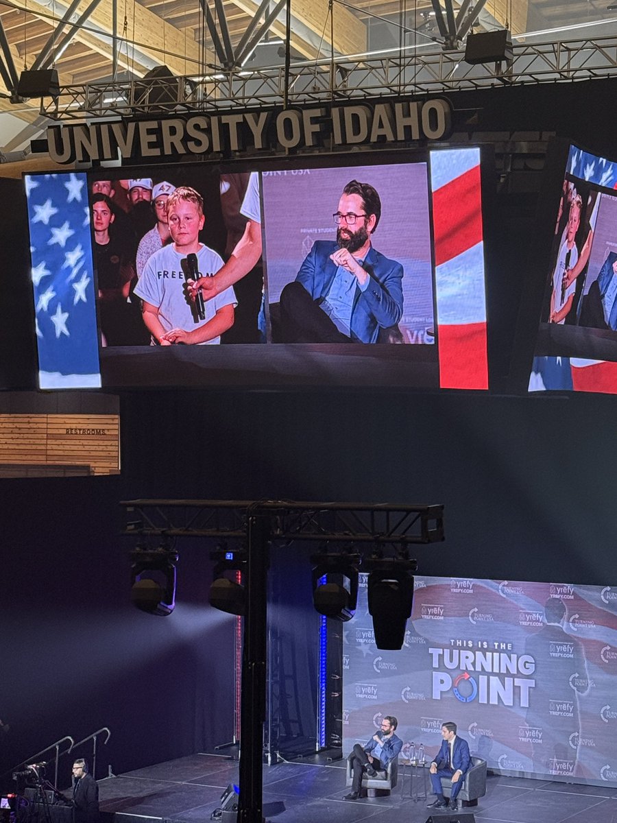 Heartwarming moment of the night:

10 yr old Bryce declares he wants to become a Priest and asks <a href="/michaeljknowles/">Michael Knowles</a> and <a href="/MattWalshBlog/">Matt Walsh</a> for their advice on it 🥹 💕 

Like <a href="/charliekirk11/">Charlie Kirk</a> always said… “The kids are alright” 🥰