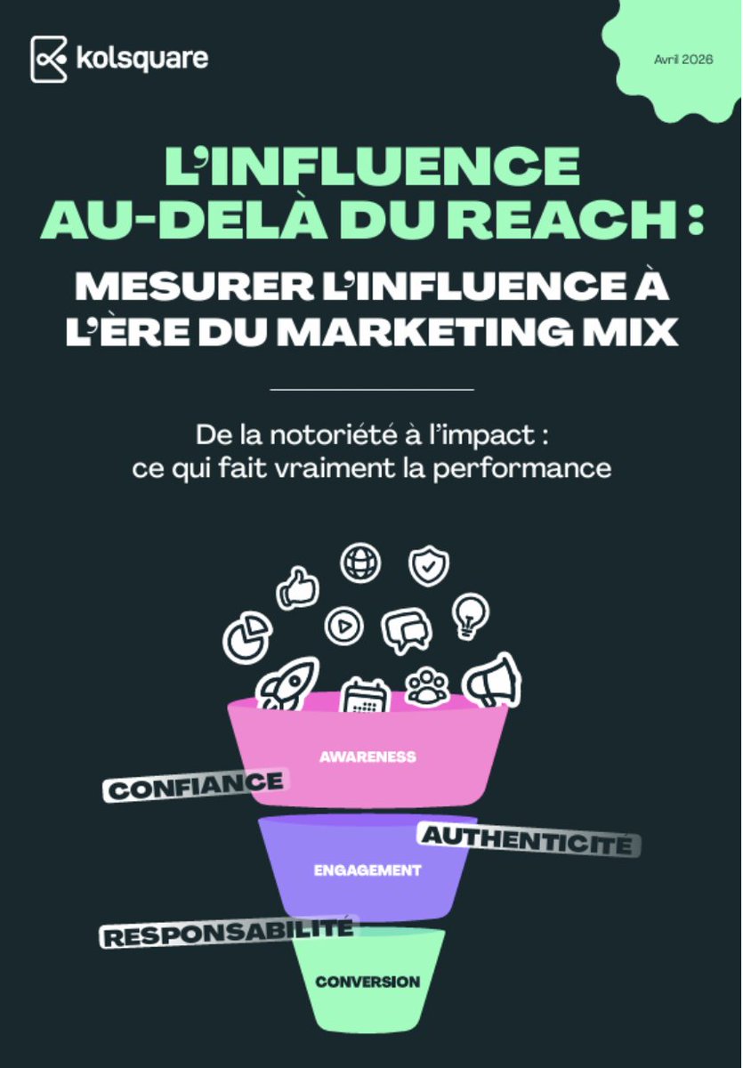 AnnieLichtner's tweet image. ‼️L’influence au-delà du reach : de la  notoriété à l'impact ce qui fait vraiment la performance.
@kolsquare propose son guide pour 
✅moins de “vanity metrics”, 
✅plus de pilotage, 
✅plus de résultats.
urlr.me/SfjgmU 
#Influence #Marketingdigital