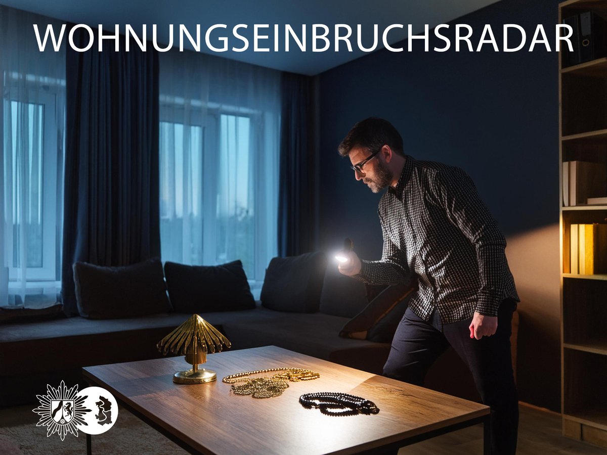 polizei_nrw_du's tweet image. 🏚️ Wohnungseinbruchsradar für Duisburg

📅 In der Zeit vom 20.04.2026 bis 26.04.2026 wurden insgesamt 18 Wohnungseinbrüche gemeldet.

Das Wohnungseinbruchsradar und weitere Informationen findet man hier: duisburg.polizei.nrw/artikel/wohnun…

#Polizei #Duisburg #Wohnungseinbruchsradar