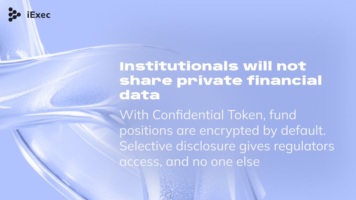 black_presh_'s tweet photo. In #DeFi, total transparency can limit growth for serious players.

The smarter path is CONTROLLED PRIVACY revealing only what’s required.

#iExec $RLC delivers exactly that through its Confidential Tokens and execution environment, bridging open finance with the confidentiality institutions actually need.🔥👌🏼