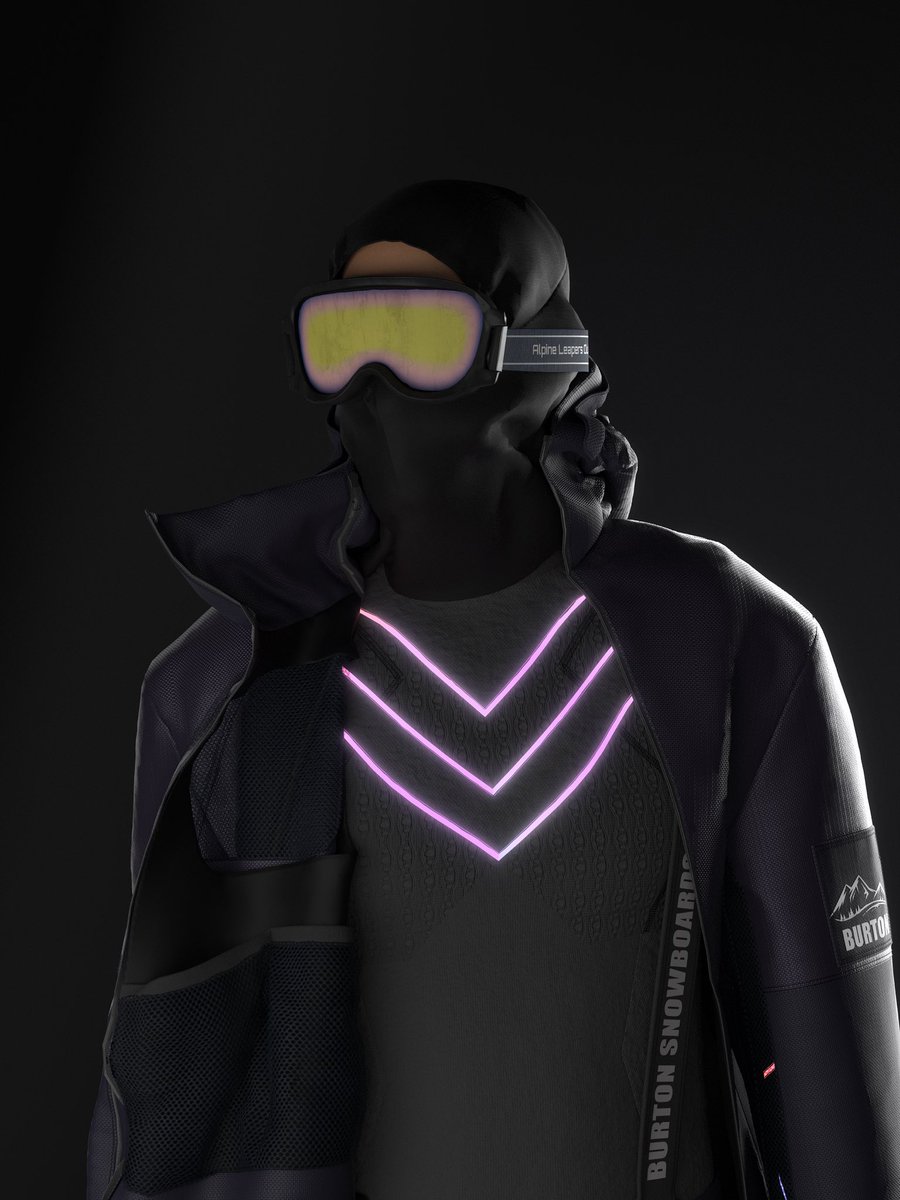 daria_abakumova's tweet image. Hey dears❤️

Looks minimal. Isn’t.
This snowboard concept hides a responsive system beneath a clean outer shell - designed for dome riding, where performance meets expression. 

Built in @itsclo3d 
#3dfashion #techwear #digitalfashion #clo3d