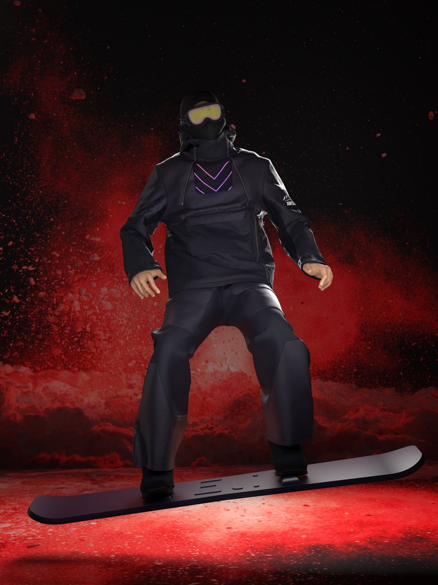 daria_abakumova's tweet image. Hey dears❤️

Looks minimal. Isn’t.
This snowboard concept hides a responsive system beneath a clean outer shell - designed for dome riding, where performance meets expression. 

Built in @itsclo3d 
#3dfashion #techwear #digitalfashion #clo3d