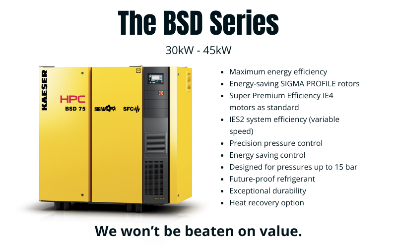 HPCKAESER's tweet photo. We won't be beaten on value when it comes to the BSD Range:

🍃Energy Efficiency: market-leading Specific Power
🛠️ Longevity: built to last
👩‍🔧 Local Specialist Support: 24/7 service wherever you are

Find out about the deals we have available via 0845 4300472 or info@hpcplc.co.uk https://t.co/u6QTDwceXa