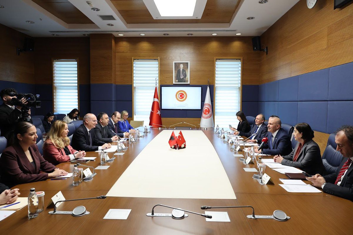 IgliHasani's tweet photo. Productive meetings in Ankara with counterparts from the Committee on EU Harmonization in the Grand National Assembly and the Turkey–Albania Friendship Group, focused on strengthening bilateral ties and advancing concrete parliamentary cooperation.

We paid tribute at Atatürk’s memorial with a wreath-laying ceremony, honoring a legacy that continues to shape our shared values.