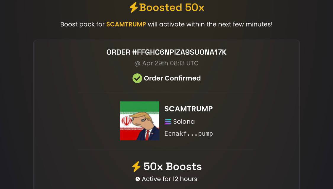 Scam trump tweet media