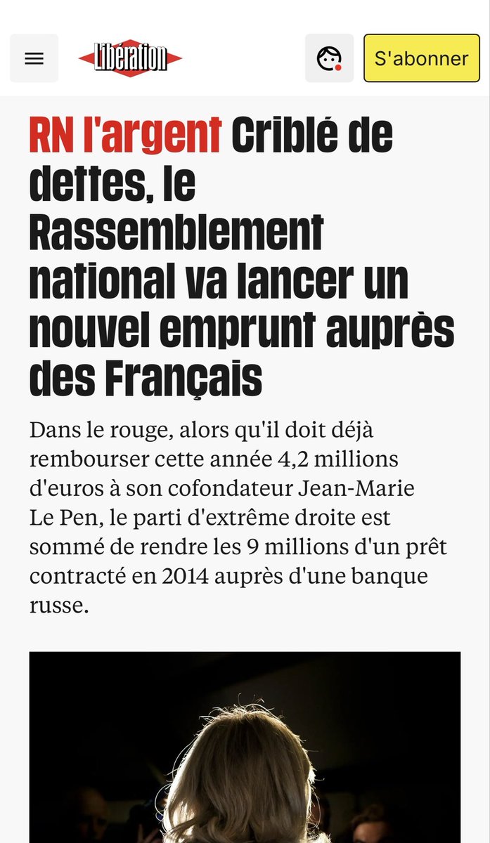 <a href="/BFMTV/">BFM</a> Fatigue. Tous les 5 ans, le <a href="/RNational_off/">Rassemblement National</a> vient jouer les pleureuses. Tous les 5 ans, même constat:
- le #RN est encore + endetté alors que ses ressources ↗️,
- les élus #RN dont #Lepen ont encore été condamnés pour fraude. 
Si tu es insolvable et que tu fraudes… #simple