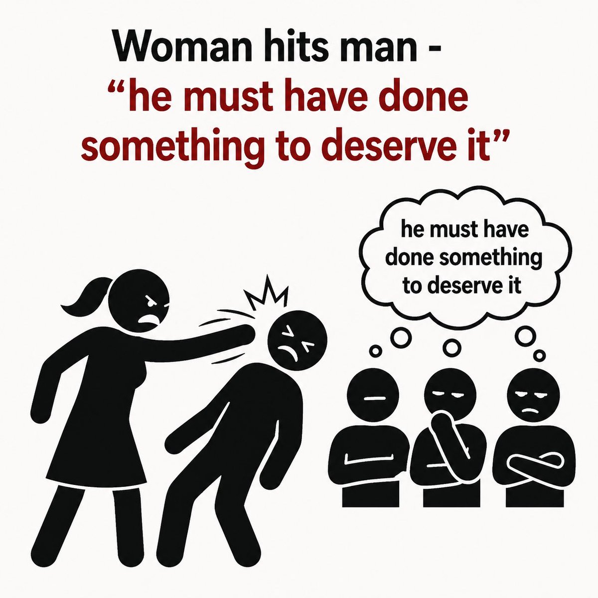 HalimaLayeni's tweet photo. Violence has no gender. Excusing abuse based on who commits it silences victims and distorts justice. All harm must be judged equally, and every male victims of domestic violence deserves recognition and support. https://t.co/4ug3aBYCyM