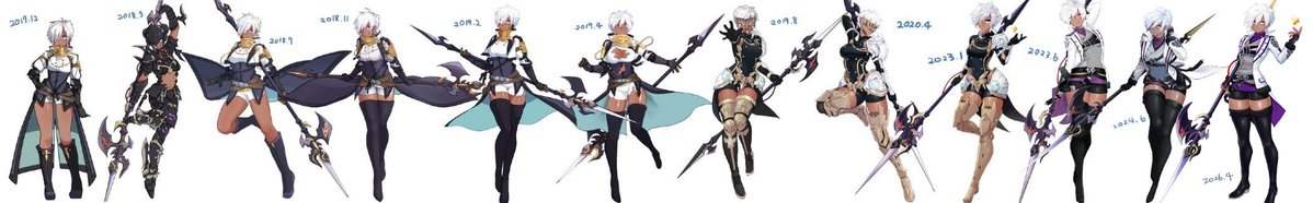 そしてどんどん太くなりゆく太ももと歴代全身絵