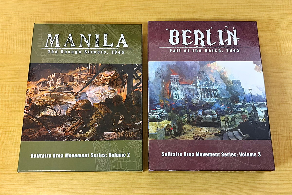 moonblogger's tweet photo. 「Manila」と「Berlin」が到着。どちらもソロ専用。
ソリティアのウォーゲームはなんぼあってもいいですからね。 https://t.co/kzxOREBVNs