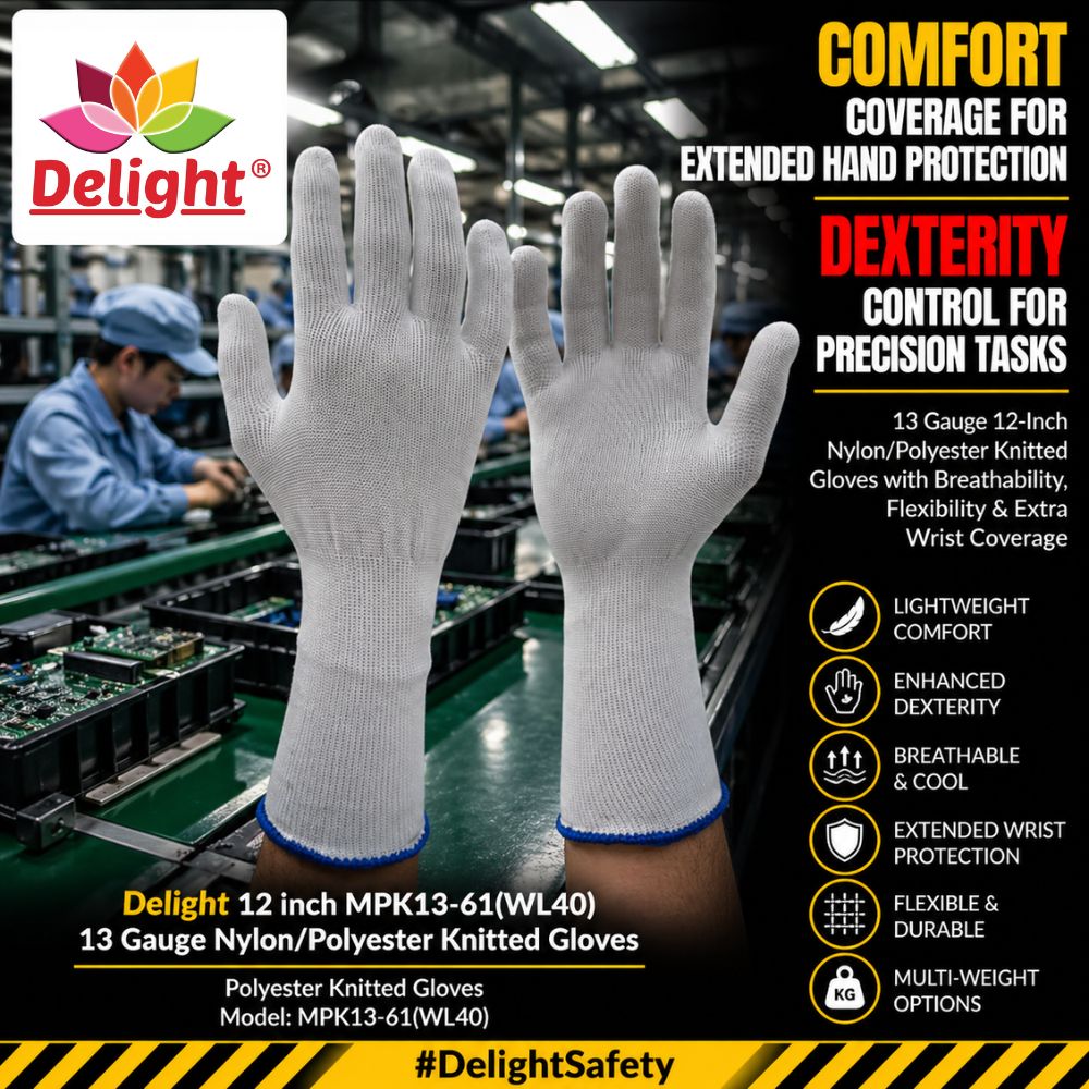 delight_safety's tweet image. 🧤 Precision meets comfort.

Delight 13 Gauge Polyester Gloves – White &amp;amp; Black for everyday industrial work.

#DelightSafety #KnittedGloves #PPE