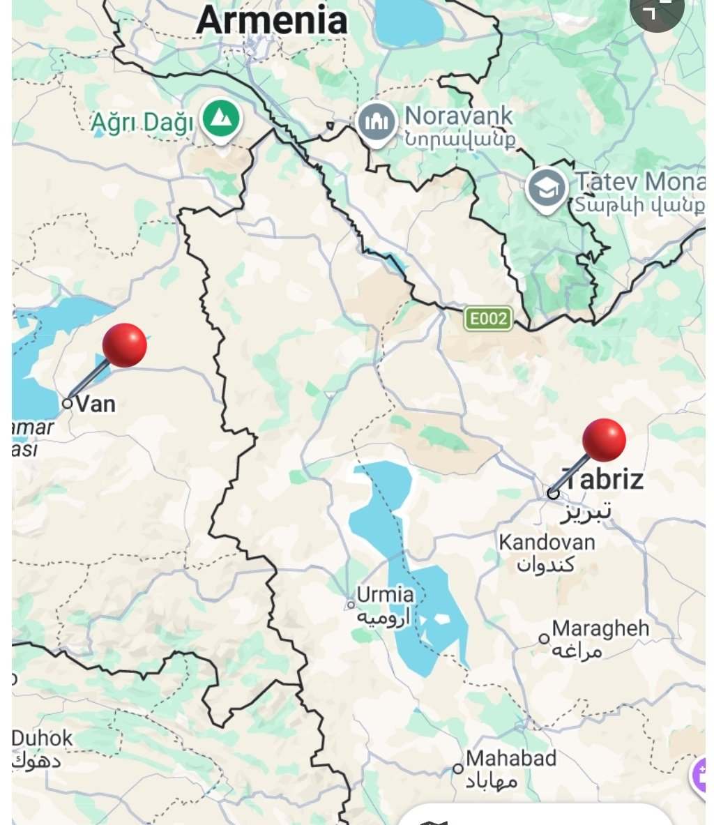 RatroutaTBF's tweet image. The #rail_route from #Van in #Turkey to #Tabriz was #disabled by bridge strikes during the recent #war, and despite Iran boasting of having rebuilt the bridges destroyed, services do not appear to have yet resumed. "