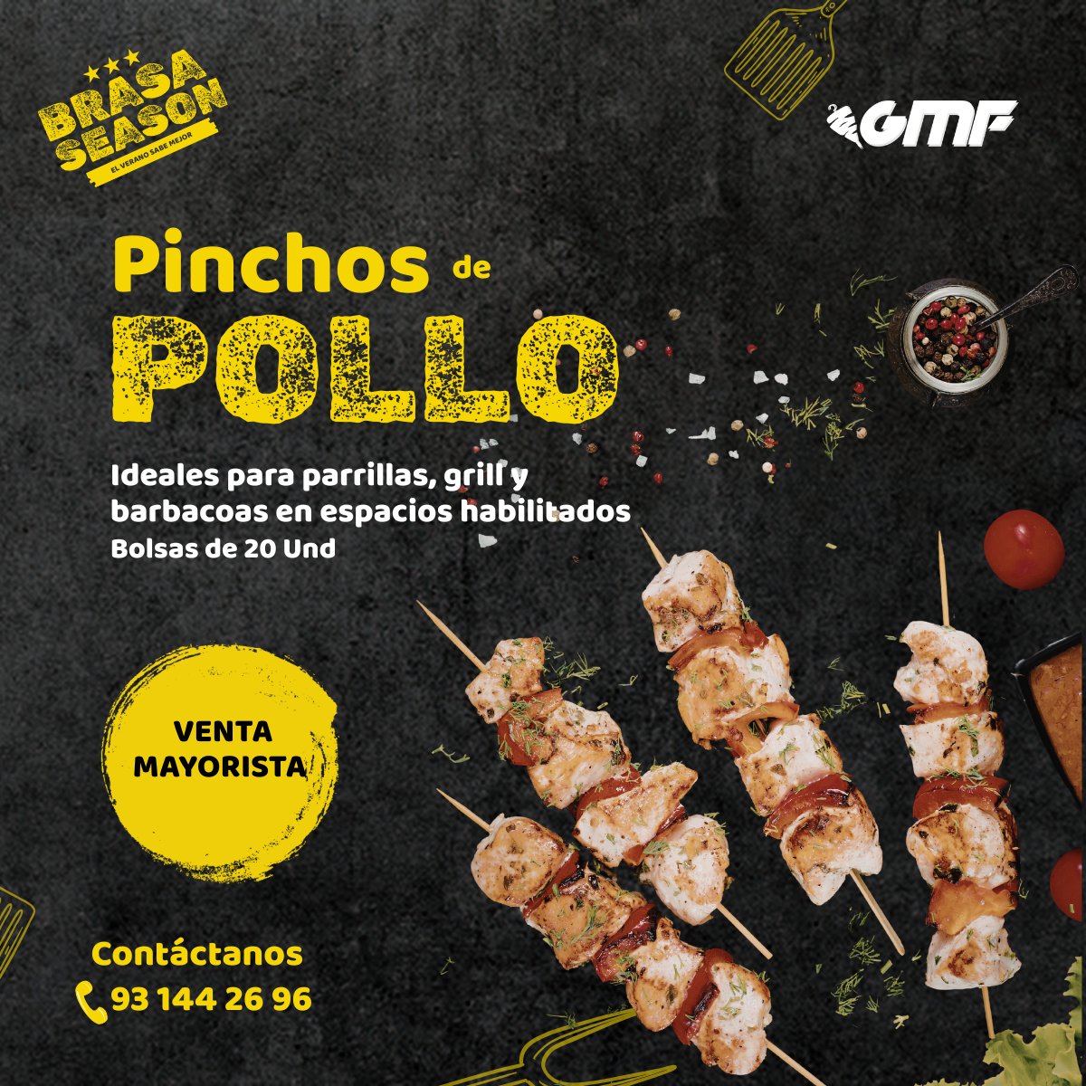 MffSl34992's tweet image. 🔥🍢 ¡Este verano se enciende el sabor! 🍗☀️
En Grupo Madani Food llega la temporada más esperada: Brasa Season 😍
Este verano no se trata solo de comer… se trata de disfrutar, compartir y saborear.
#BrasaSeason #GrupoMadaniFood #BBQ #PinchosDePollo