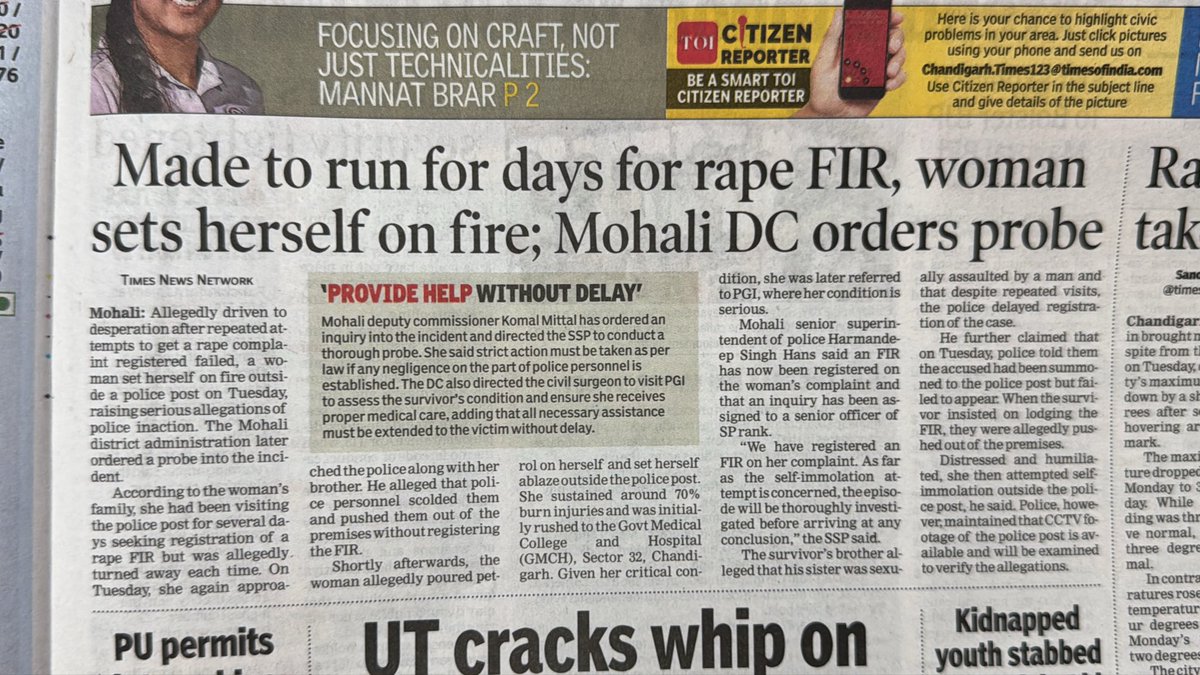 original_Saby's tweet image. @DGPPunjabPolice @dcmohali @AmitShah @BhagwantMann Who else should we @? What a SHAME! This is the real truth of #administration in our country where we shout for #women #welfare and #safety. How dare the #police push them out of the #policestation.